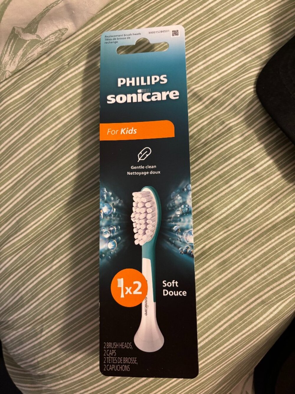 Philips Sonicare for Kids 7+ Genuine Replacement Toothbrush Heads, 2 Brush Heads